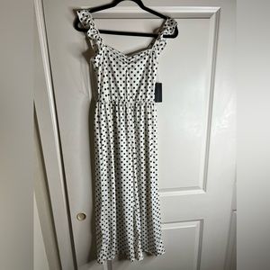 Caution to the Wind Polkadot Jumpsuit sz S